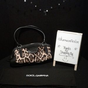 DOLCE & GABBANA Leopard Bag RARE